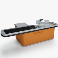 cash counter 3d model